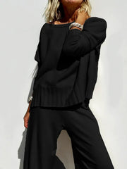 2025 Hot Sale Soft Cashmere Casual Sweater Suit