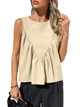 ✨Womens Peplum Babydoll Tank Tops Summer Sleeveless Loose T Shirts (Buy 2 Free Shipping!!!)