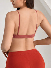Seamless Strapless Wire-Free Breathable Comfortable Back Bra LightCoral