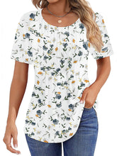 ✨Women Summer Pleated Short Sleeve Tunic Blouses Tops(Buy 3 Free Shipping)