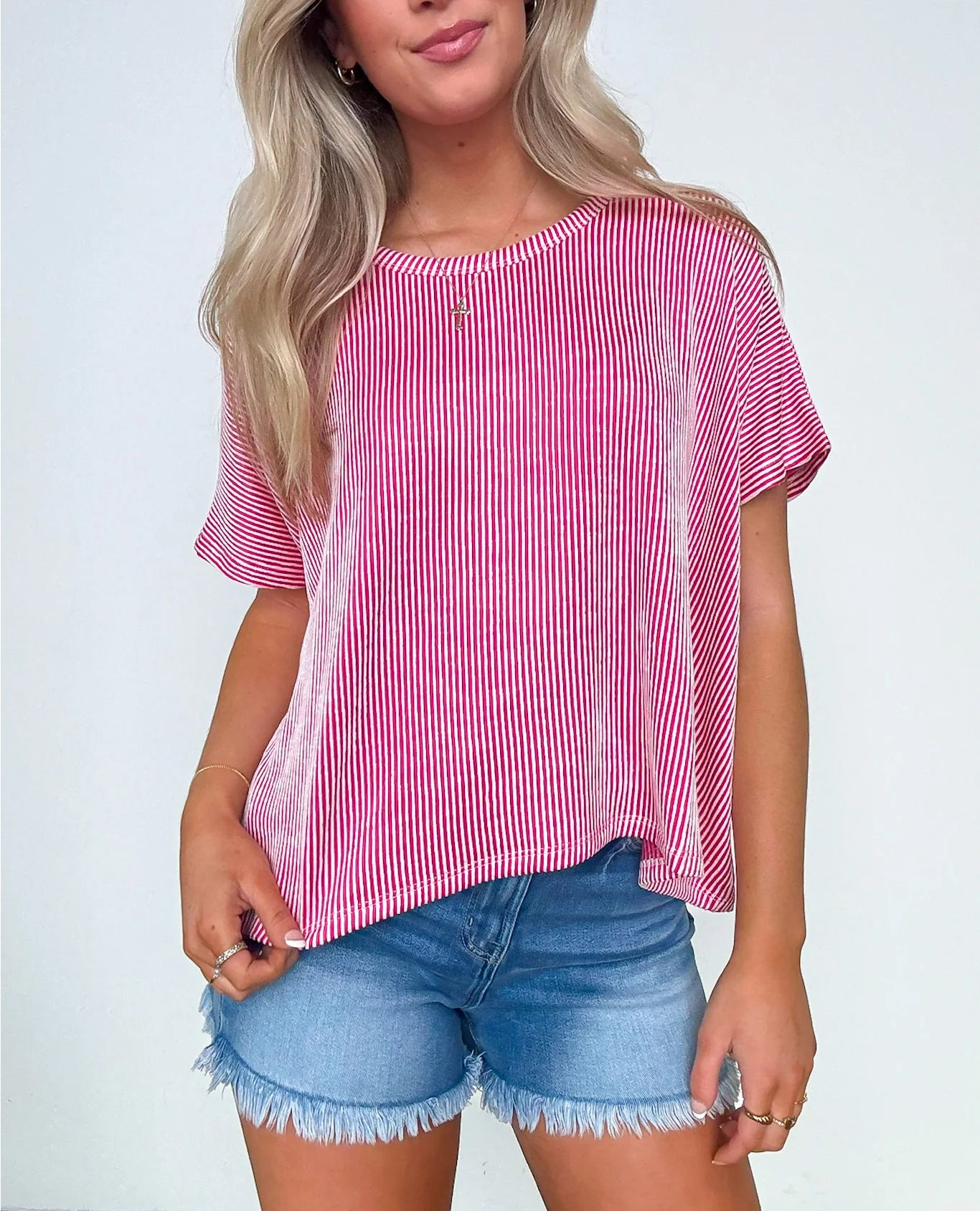 Hot Sale Two Tone Rib Knit Oversized Top(Buy 3 Free Shipping)