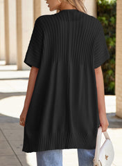 ✨Women's Short Sleeve Pleated Lightweight Open Front Cardigan(BUY 2 FREE SHIPPING)