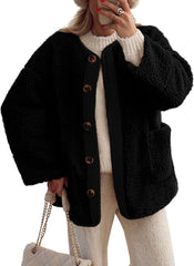 Women's Button Sherpa Jacket【Buy Two Free Shipping】