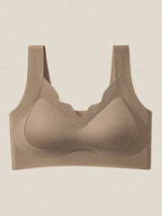 Seamless Casual Comfort Tank Style Seamless V-Neck Yoga Sports Breathable Back Bra Peru