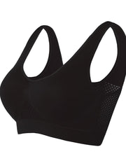 Ventilate Mesh Medium Support Plus Size Wireless Sports Bra