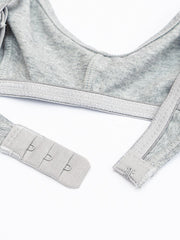 Comfortable Wireless Tank Top Bra Set Grey