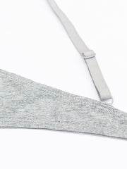 Comfortable Wireless Tank Top Bra Set Grey