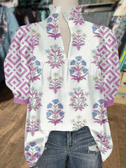 ✨Floral Print Puff Sleeve Blouse(Buy 2 Free Shipping)