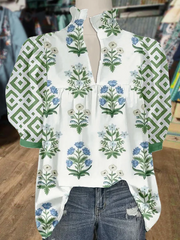 ✨Floral Print Puff Sleeve Blouse(Buy 2 Free Shipping)