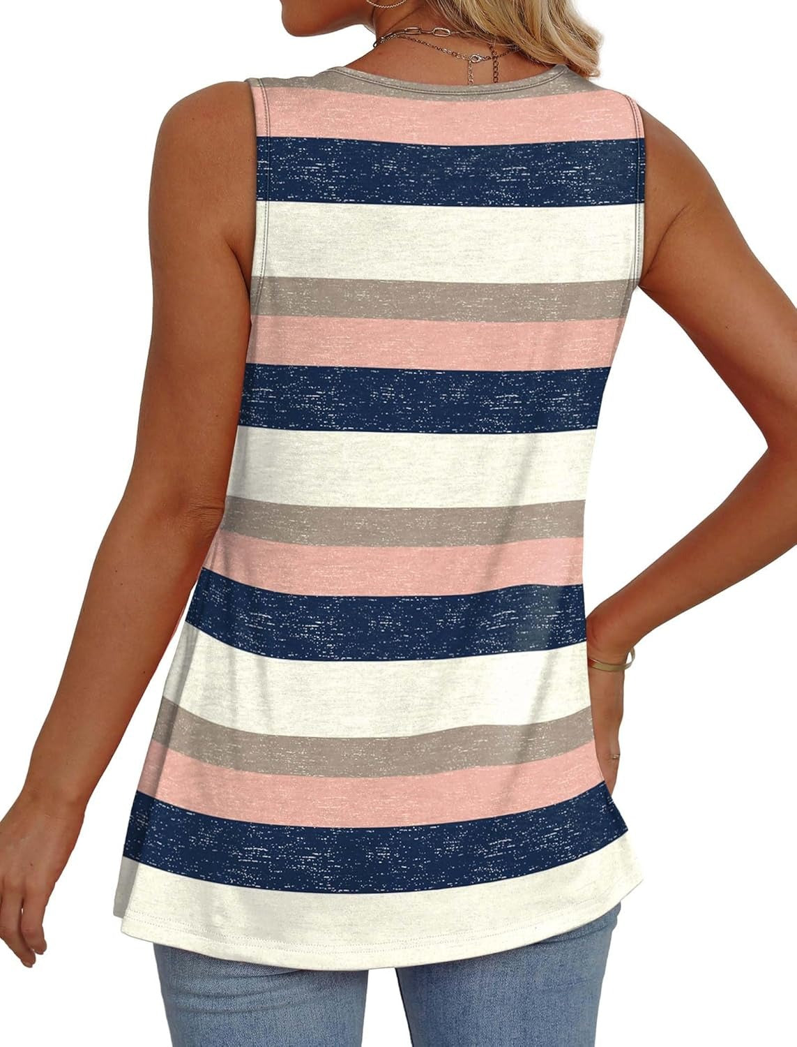 📣Women Dressy Sleeveless V Neck Babydoll Tank Tops(Buy 3 Free Shipping)