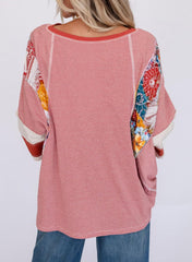 ✨Women's 3/4 Length Sleeve Oversized Striped Patchwork Shirts(buy 2 free shipping)