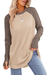 ✨Womens Long Sleeve Thumb Hole Shirts Tunic Tops to Wear with Leggings(buy 2 free shipping)