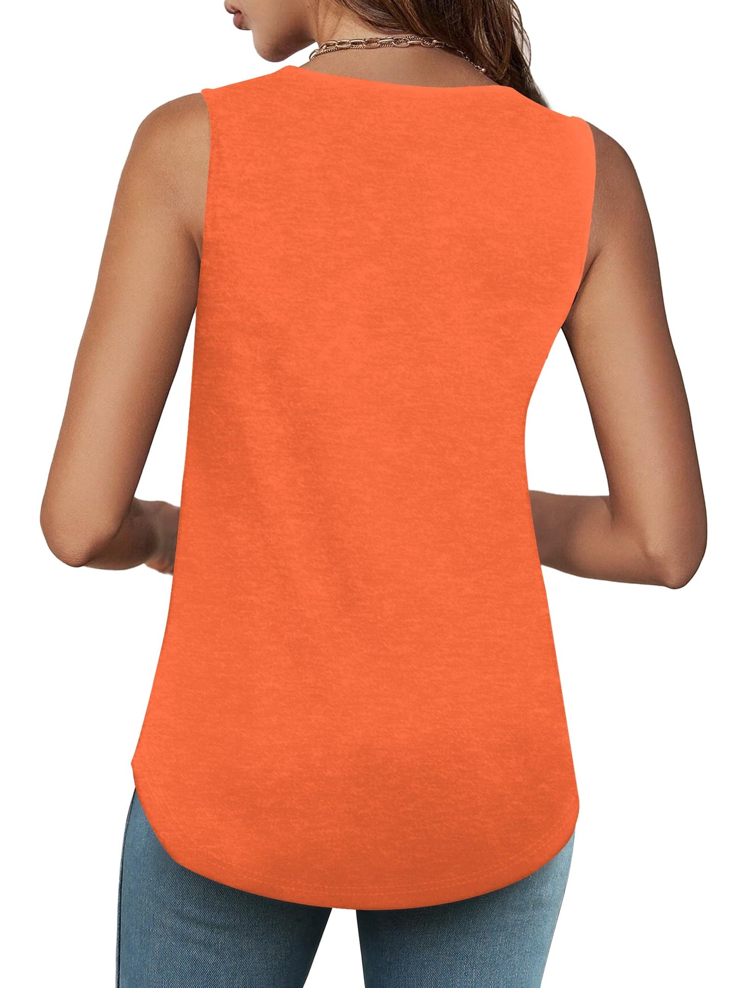 ✨Womens Shirts Casual Square Neck Sleeveless Tunic Tops(buy 3 free shipping)