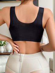 Plus Size Heart Style Light Sports Non-Steel Ring Lace Bra