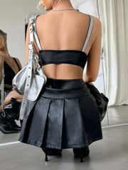 Sexy Deep V Hollow Wireless Backless Bra