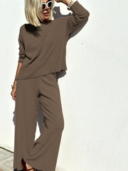 2025 Hot Sale Soft Cashmere Casual Sweater Suit