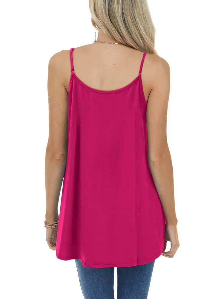 ✨Women Spaghetti Straps Pleated Loose Tank Top (BUY 3 FREE SHIPPING)