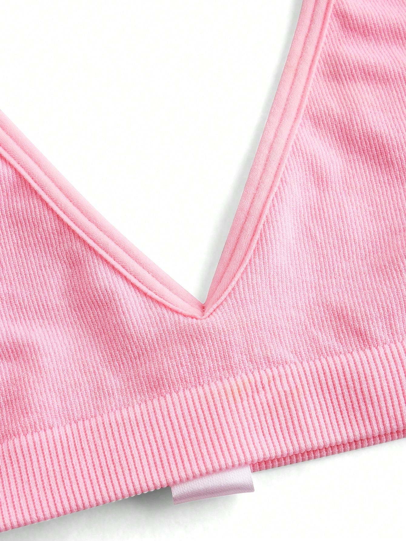 Seamless Strapless Wire-Free Breathable Comfortable Back Bra Pink