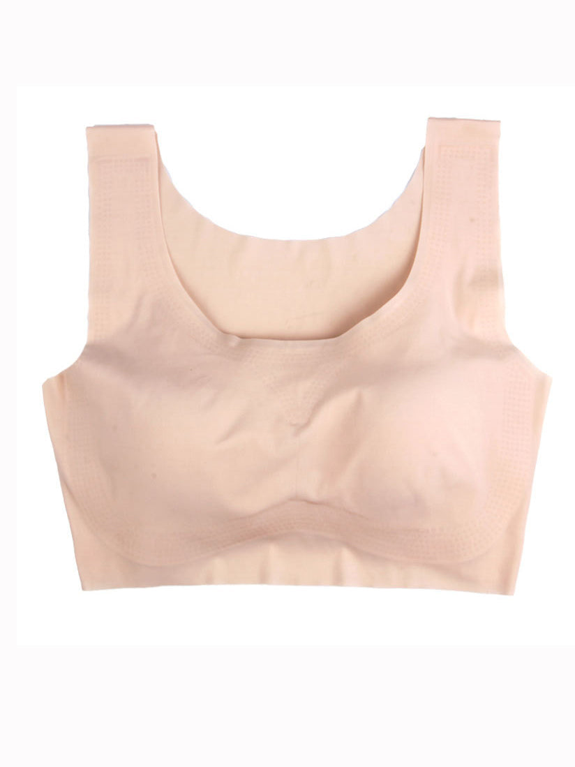 Fat and large non-steel ring one-piece sports undershirt bra