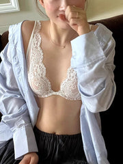 French Sexy Lace Top Support Pure Lust Beauty Back Bra Set