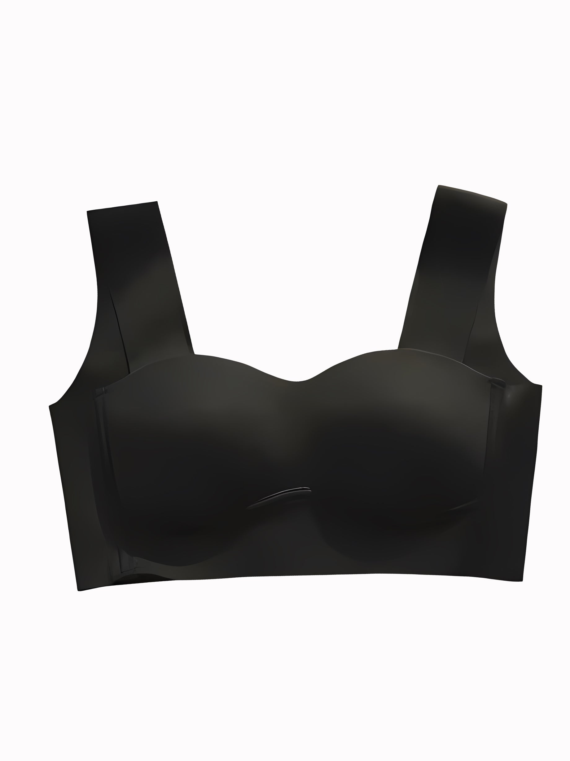 Seamless Gathered Thin Wireless Anti-Sag Sports Bra