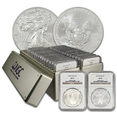 ⏰Limited TIme 1986-2024 American Silver Eagle 39-pc Set NGC MS69