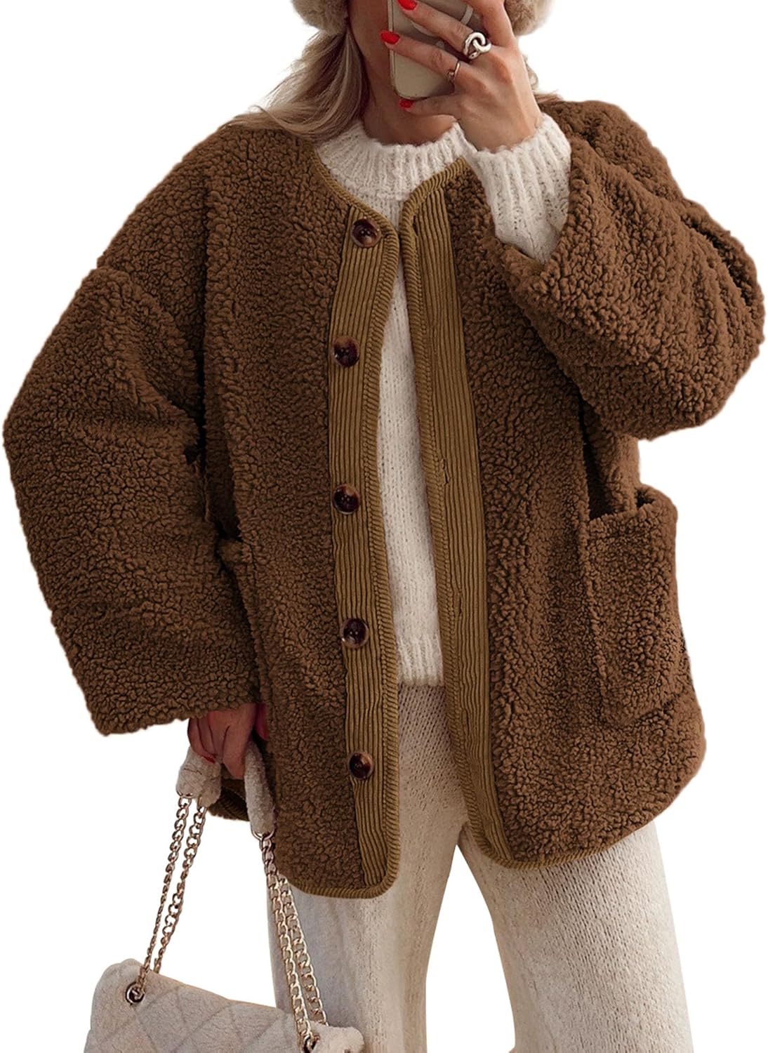 Women's Button Sherpa Jacket【Buy Two Free Shipping】