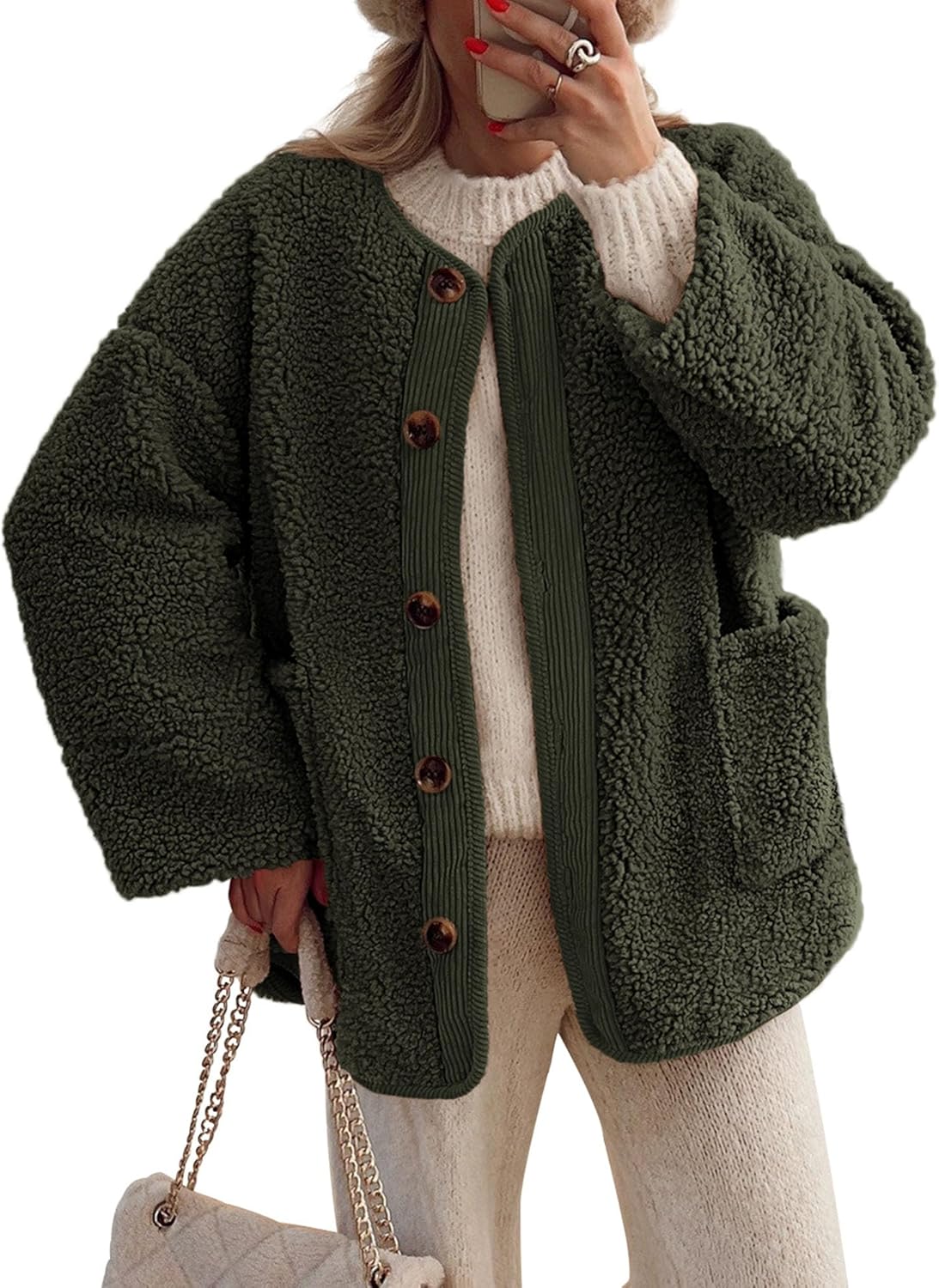 Women's Button Sherpa Jacket【Buy Two Free Shipping】