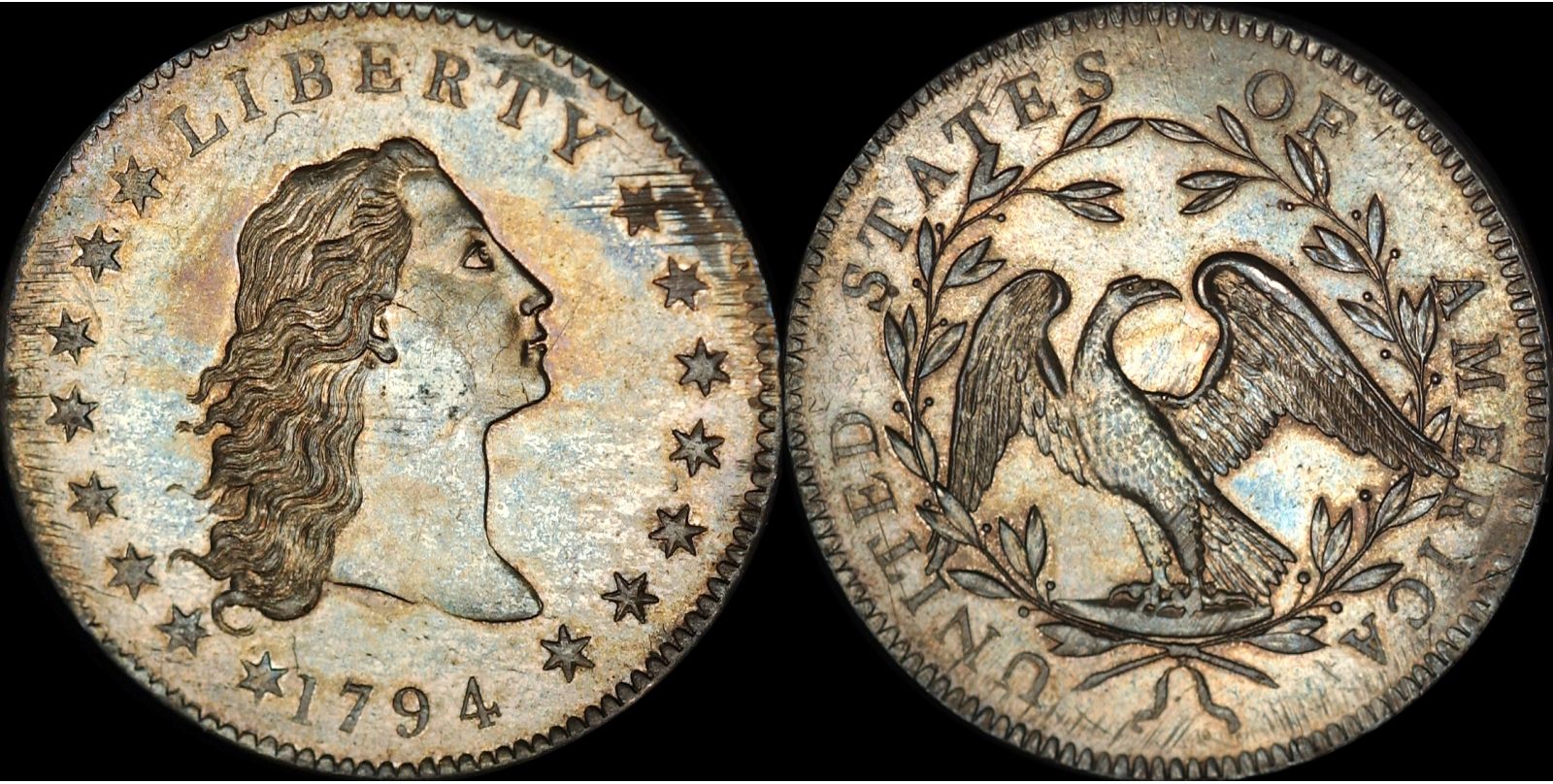 💴Last 12 Sets!!! The Complete Set Of 1794-1804 Liberty Flowing Hair Silver Dollar(11Pcs)