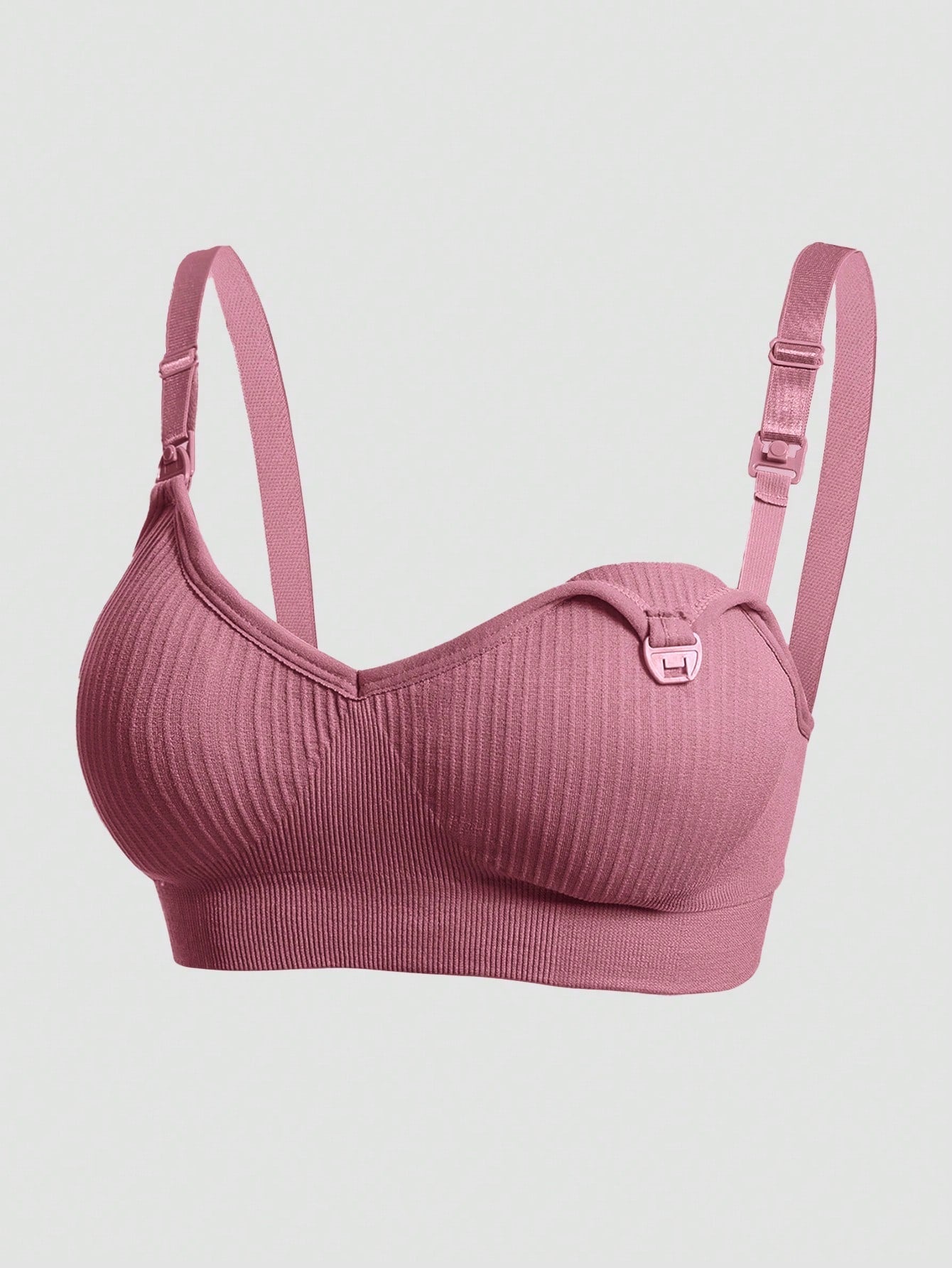 Maternity Nursing Nylon Non-Steel Ring Front Clasp Bra