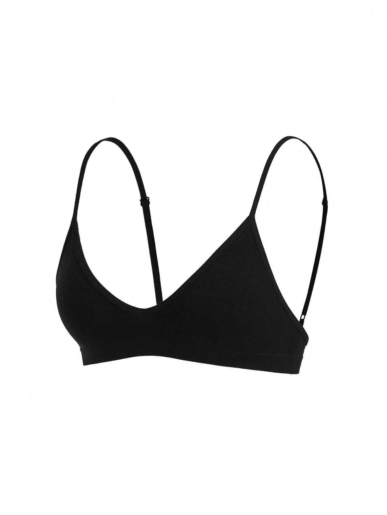 Seamless Strapless Wire-Free Breathable Comfortable Back Bra Black