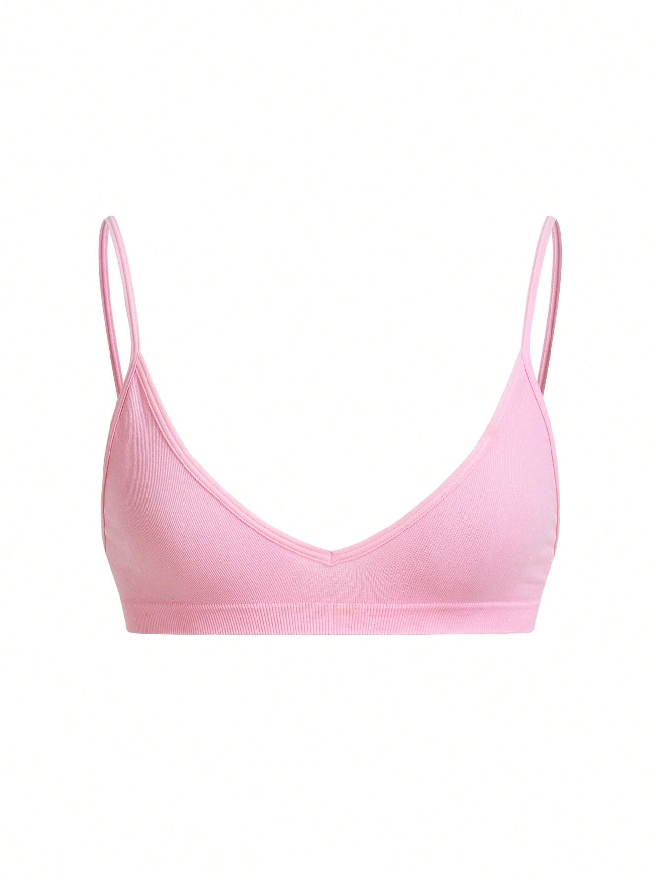 Seamless Strapless Wire-Free Breathable Comfortable Back Bra Pink