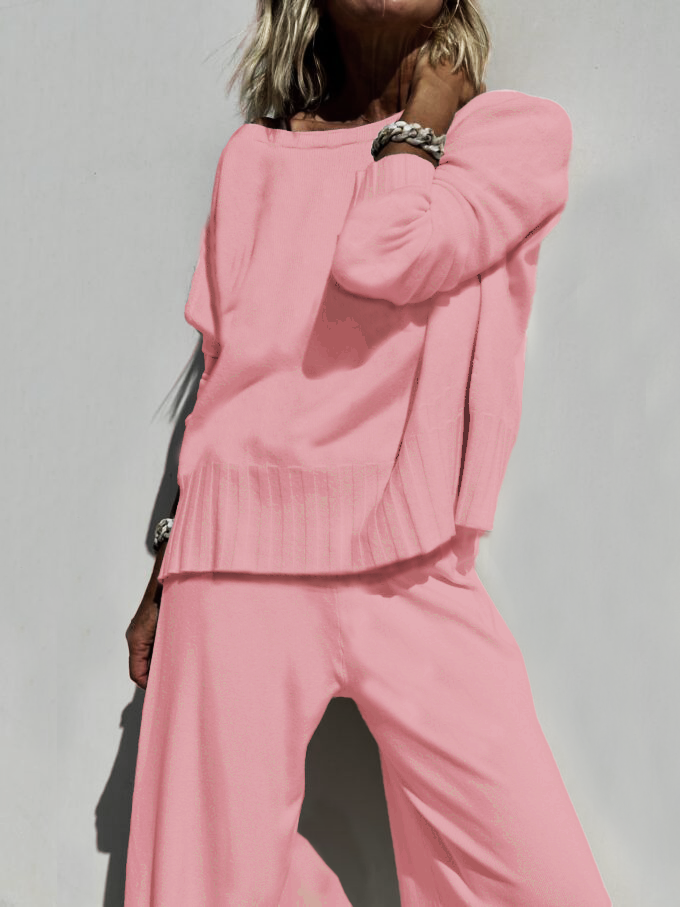 2025 Hot Sale Soft Cashmere Casual Sweater Suit