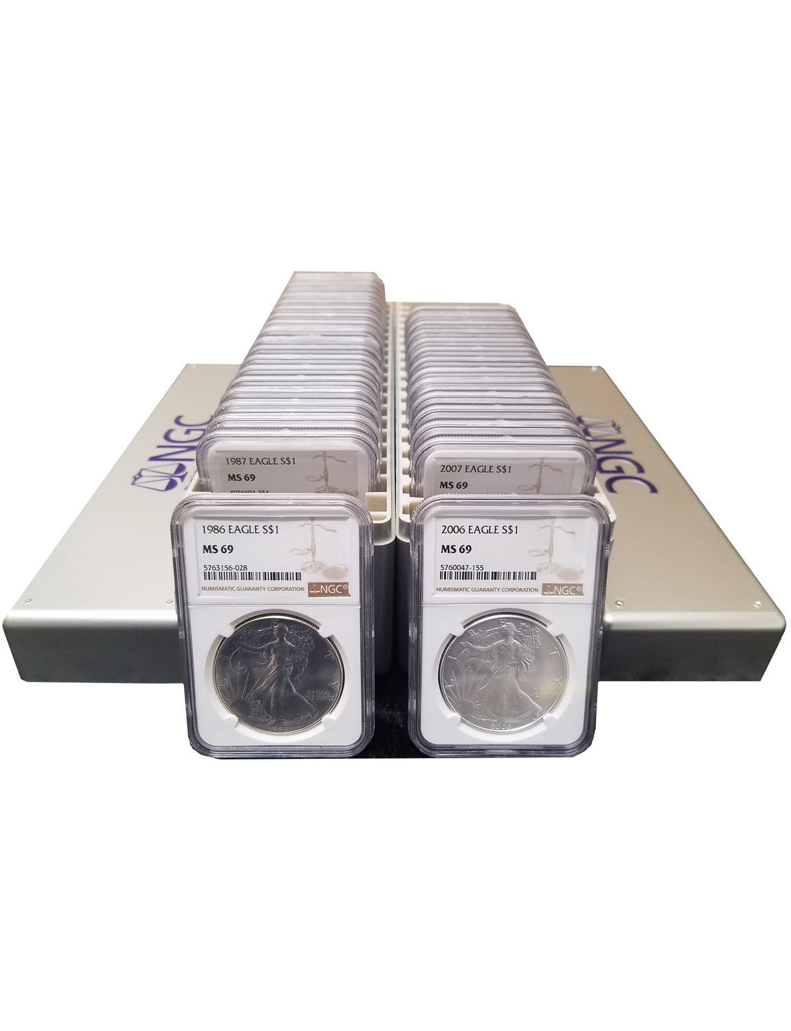 🪙1986-2024 American Silver Eagle 39-pc Set NGC MS69