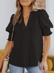 ✨Floral V-Neck Puff Sleeve Blouse(buy 2 free shipping!!!)