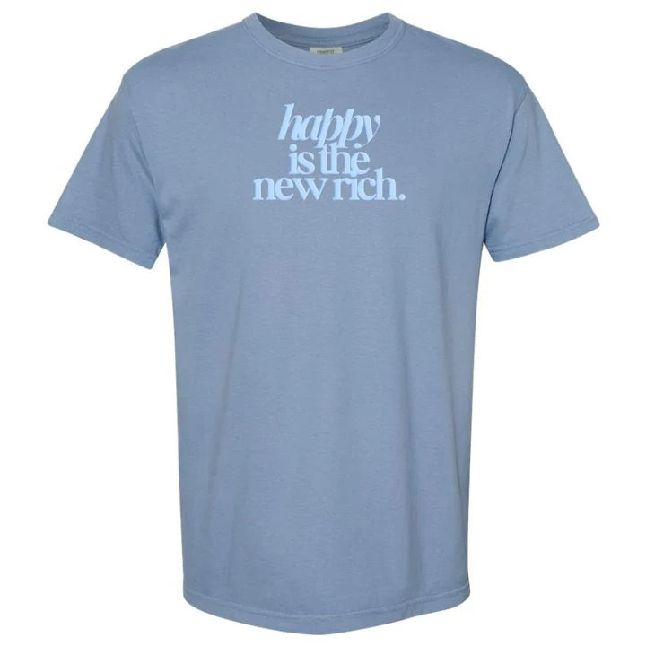 ✨Happy Is The New Rich' T-Shirt (BUY 2 FREE SHIPPING)