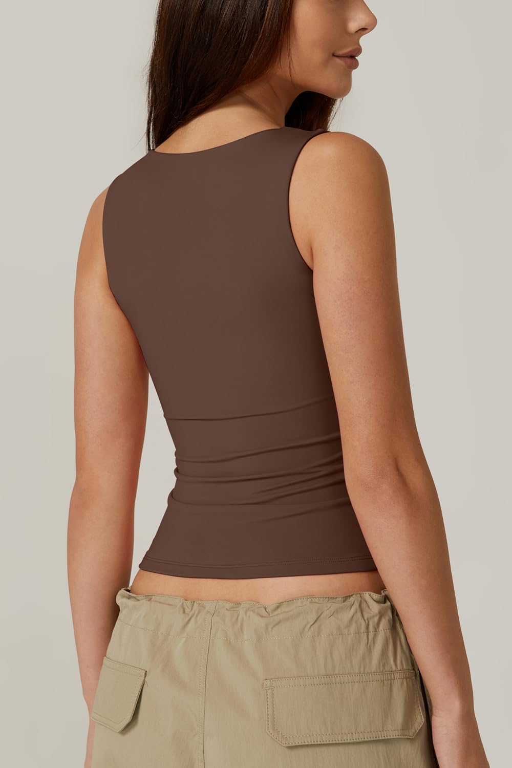 ✨Women's Square Neck Sleeveless Double-Layer Tank Tops (Buy 3 Free Shipping)