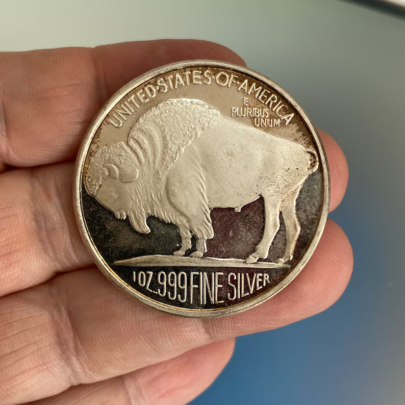 ⏰Sold Out Soon (Only 7 Days!)🪙American Buffalo Silver Round - BU Coin