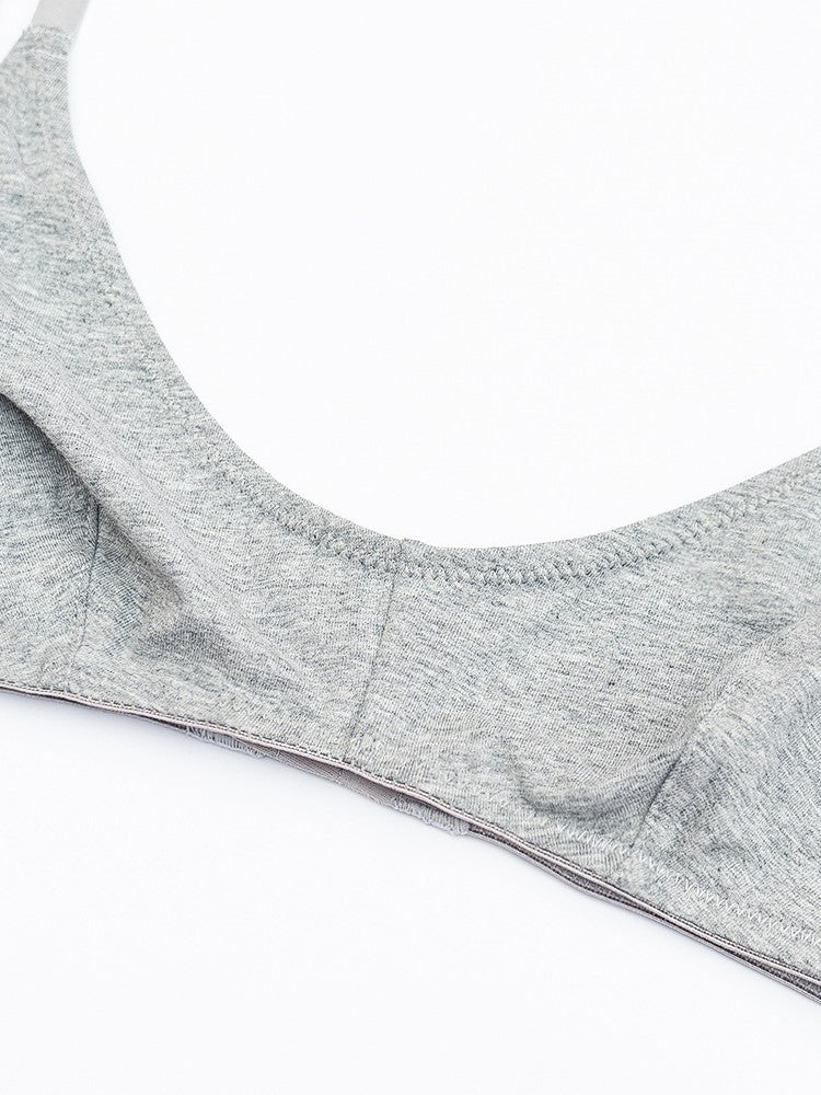 Comfortable Wireless Tank Top Bra Set Grey