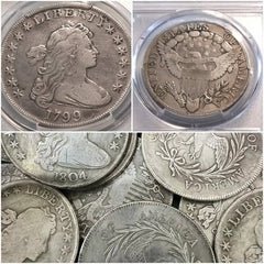 🔥 Limited Stock The Complete Set Of 1794-1804 Liberty Flowing Hair Silver Dollar(11Pcs)