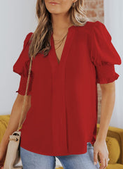 ✨Floral V-Neck Puff Sleeve Blouse(buy 2 free shipping!!!)