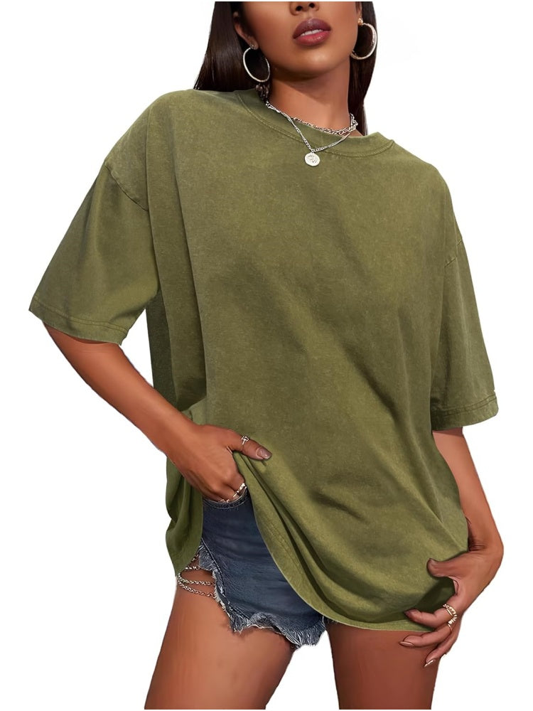 ✨Women's Vintage Baggy Grunge Wash Cotton Tees (BUY 3 FREE SHIPPING )