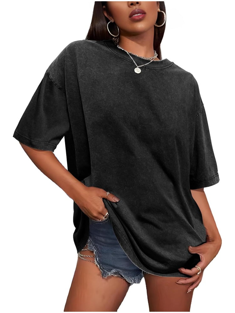 ✨Women's Vintage Baggy Grunge Wash Cotton Tees (BUY 3 FREE SHIPPING )