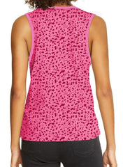 ✨Women's Leopard Print Round Neck Sleeveless Tank Top（Buy 3 Free Shipping）