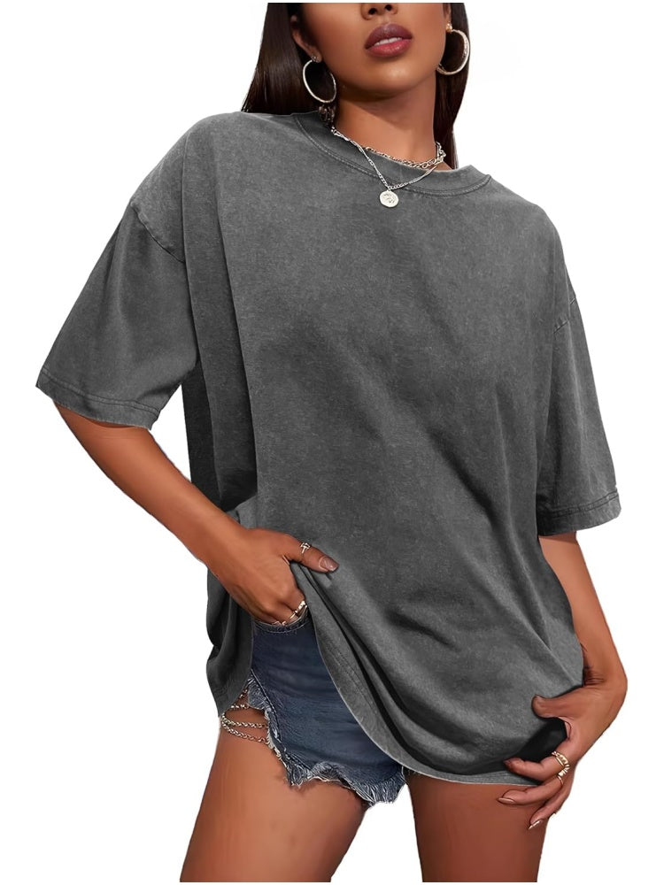 ✨Women's Vintage Baggy Grunge Wash Cotton Tees (BUY 3 FREE SHIPPING )