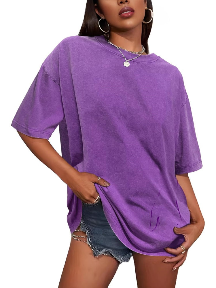 ✨Women's Vintage Baggy Grunge Wash Cotton Tees (BUY 3 FREE SHIPPING )