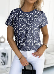 ✨Women's Polka Dot Print Short Sleeve T-Shirt(Buy 3 Free Shipping)