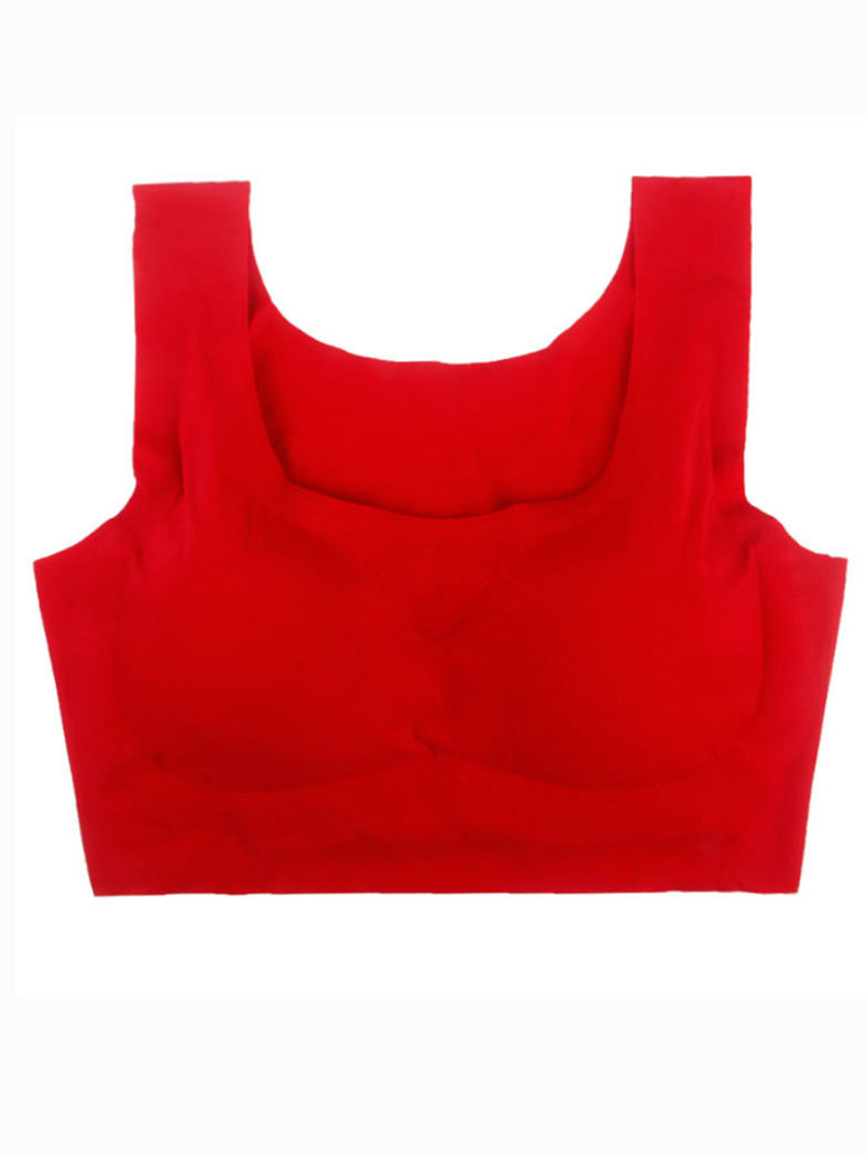 Fat and large non-steel ring one-piece sports undershirt bra