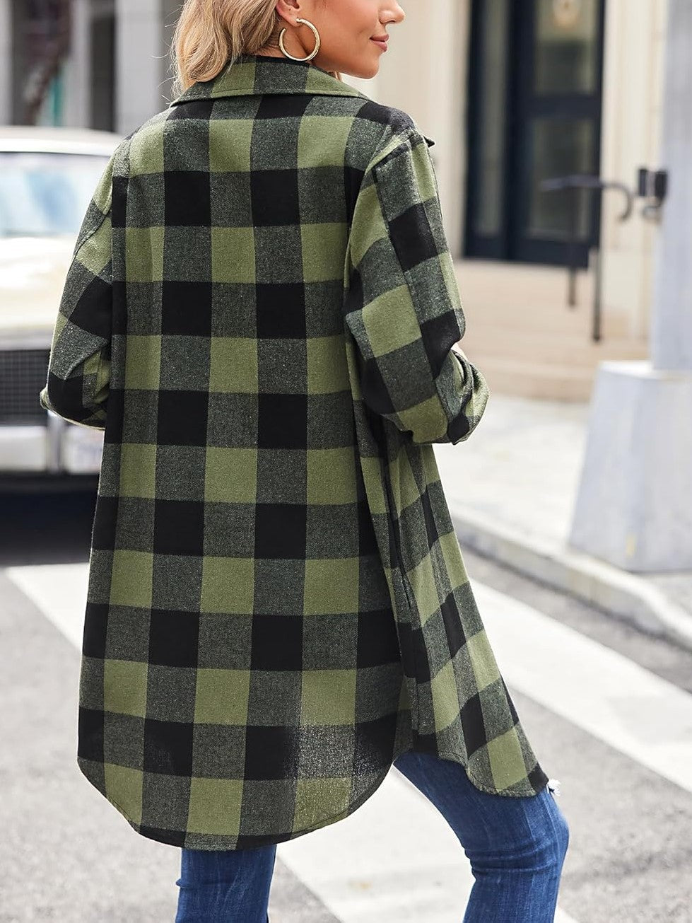 2025 Women's Flannel Long Sleeve Plaid Button Down Shirts(BUY 2 FREE SHIPPING)