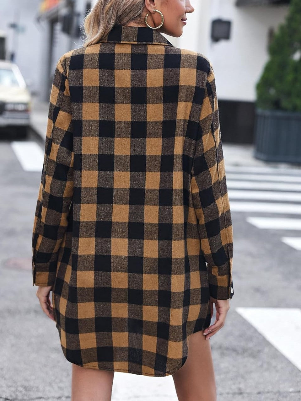 2025 Women's Flannel Long Sleeve Plaid Button Down Shirts(BUY 2 FREE SHIPPING)